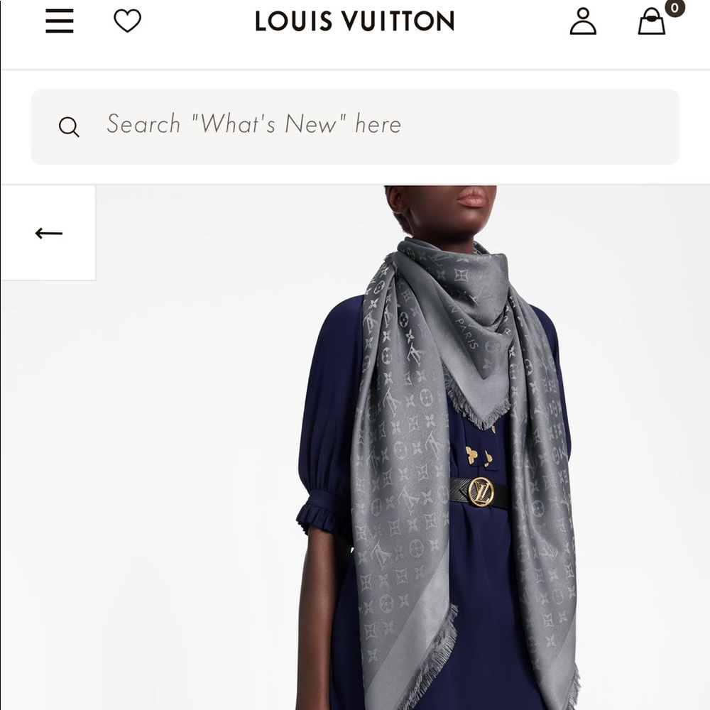 Louis Vuitton monogram shine shawl